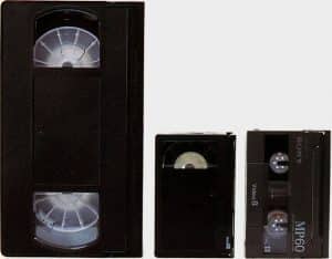 Cassette VHS ou VHS-C : comment la reconnaitre ?