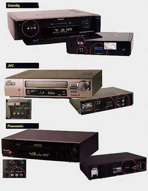 Comparatif De 3 Magnétoscopes VHS De Montage - Panasonic JVC Grundig
